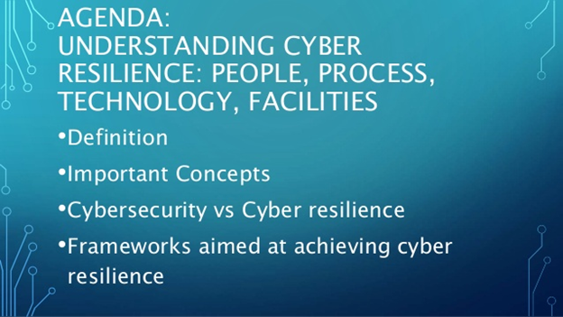 Understanding Cyber Reilience