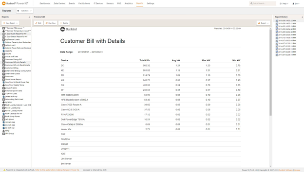 Customer Billing Report