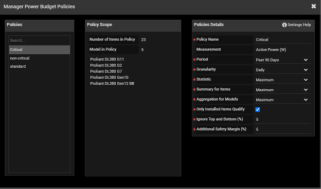 Power Profiles